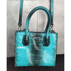 Michael Kors Mercer Embossed Leather Crossbody Bag